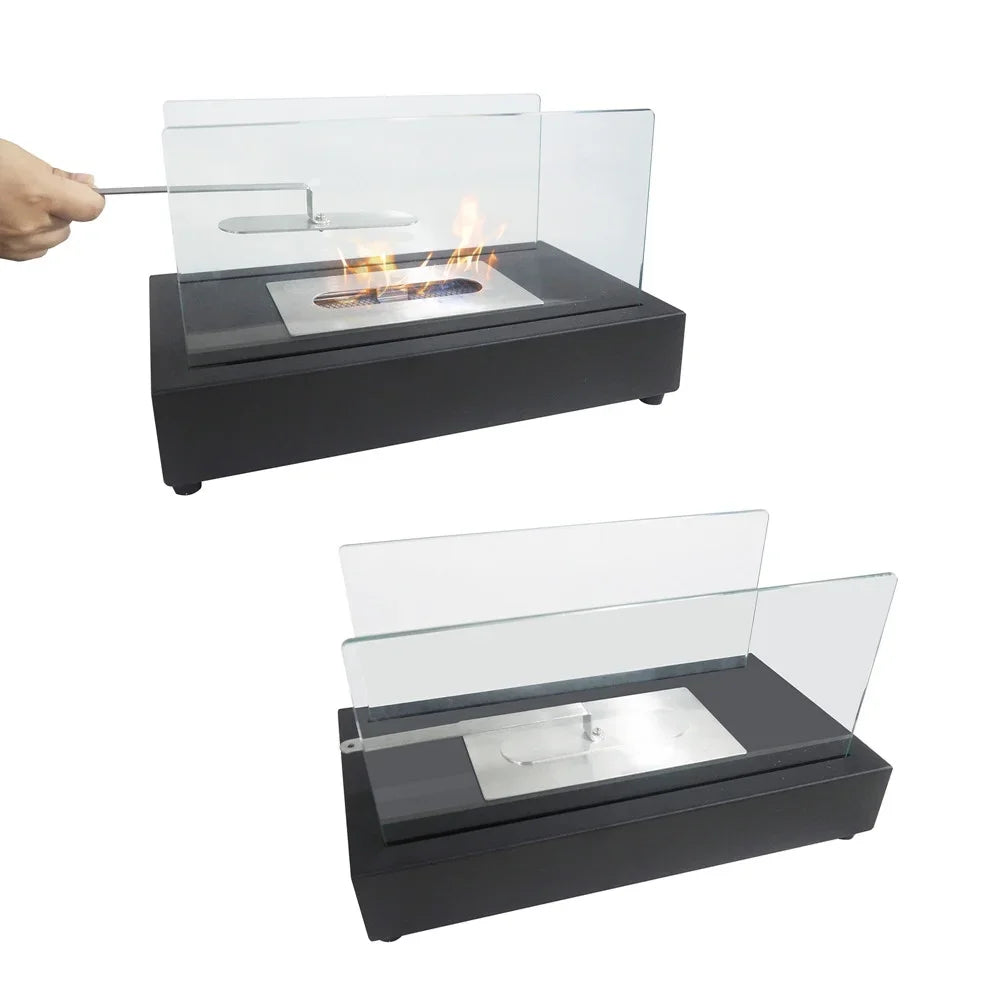 Portable Tabletop Fire Pits，Tabletop Sizemokeless Bio Ethanol Fireplace