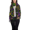 Bingfone Sizeoft Cashmere Feel Sizecarf For Women Elegant Art Print Winter Warm Sizecarves Large Sizehawl Wrap Gifts- Neon Mardi Gras