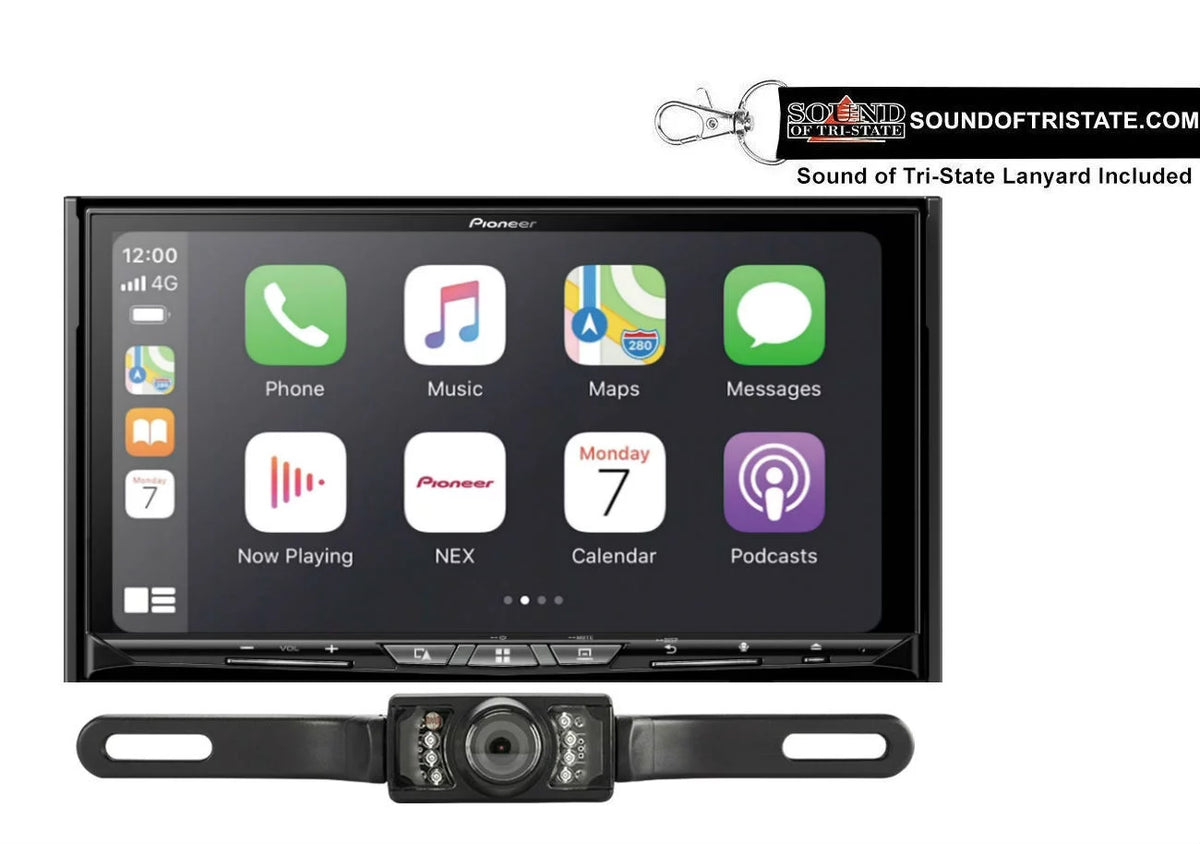 Pioneer AVIC-W8600NEX Navigation DVD Receiver w/ License Plate Sizetyle Backup Camera