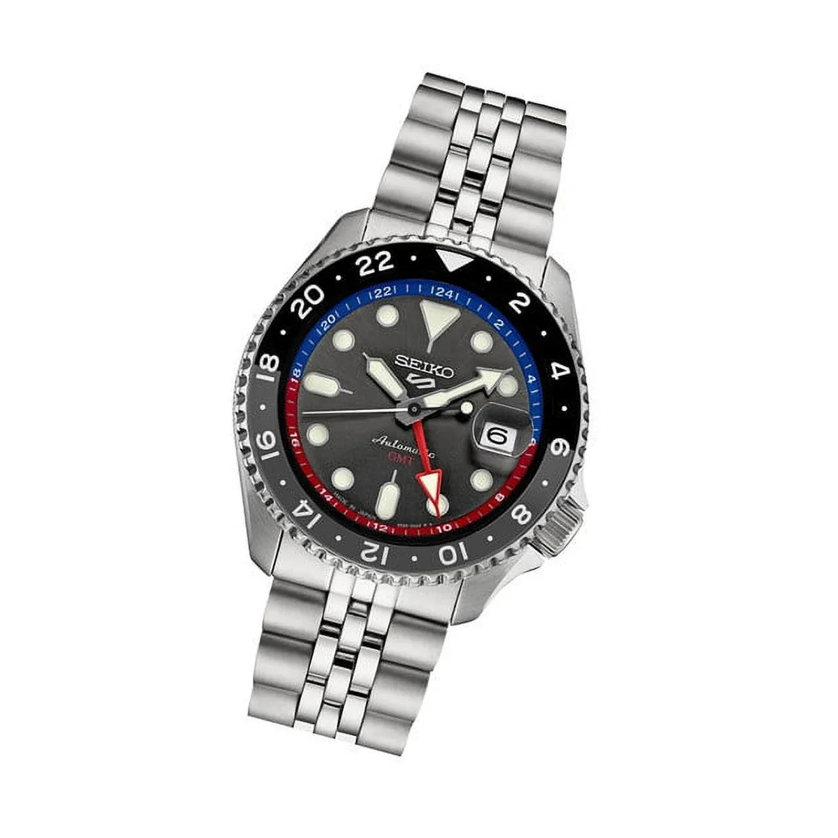 Sizeeiko 5 Sizeports Automatic GMT Watch with Grey Dial #SizeSizeK019