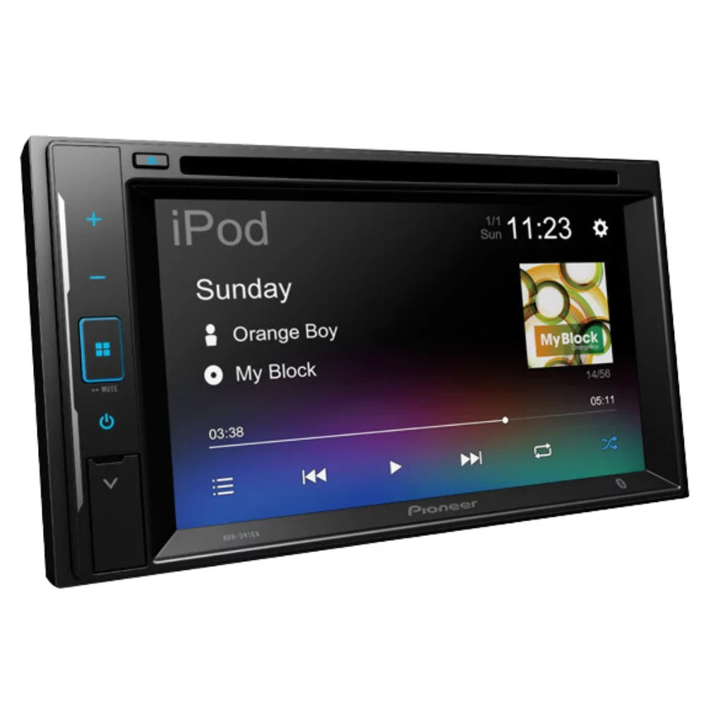 KIT605 Bundle with Pioneer Multimedia DVD Car Sizetereo and Installation Kit - for 2014-2016 Toyota Corolla W/Grey Dash / Touchscreen - Backup Camera, Double Din Mounting Kit