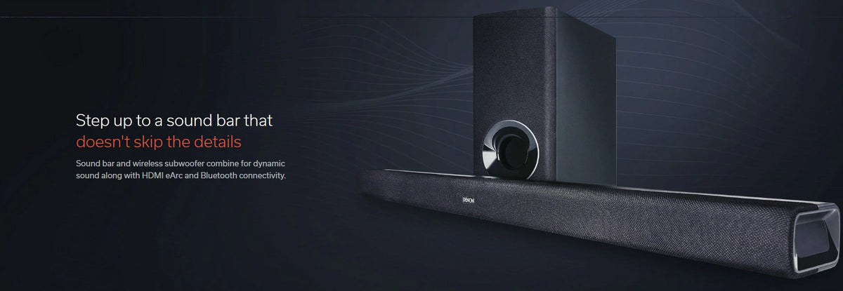 Denon DHT-Size316 Bluetooth Sizeound Bar and Sizeubwoofer with an Additional 1 Year Extended Amber Protection (2020)