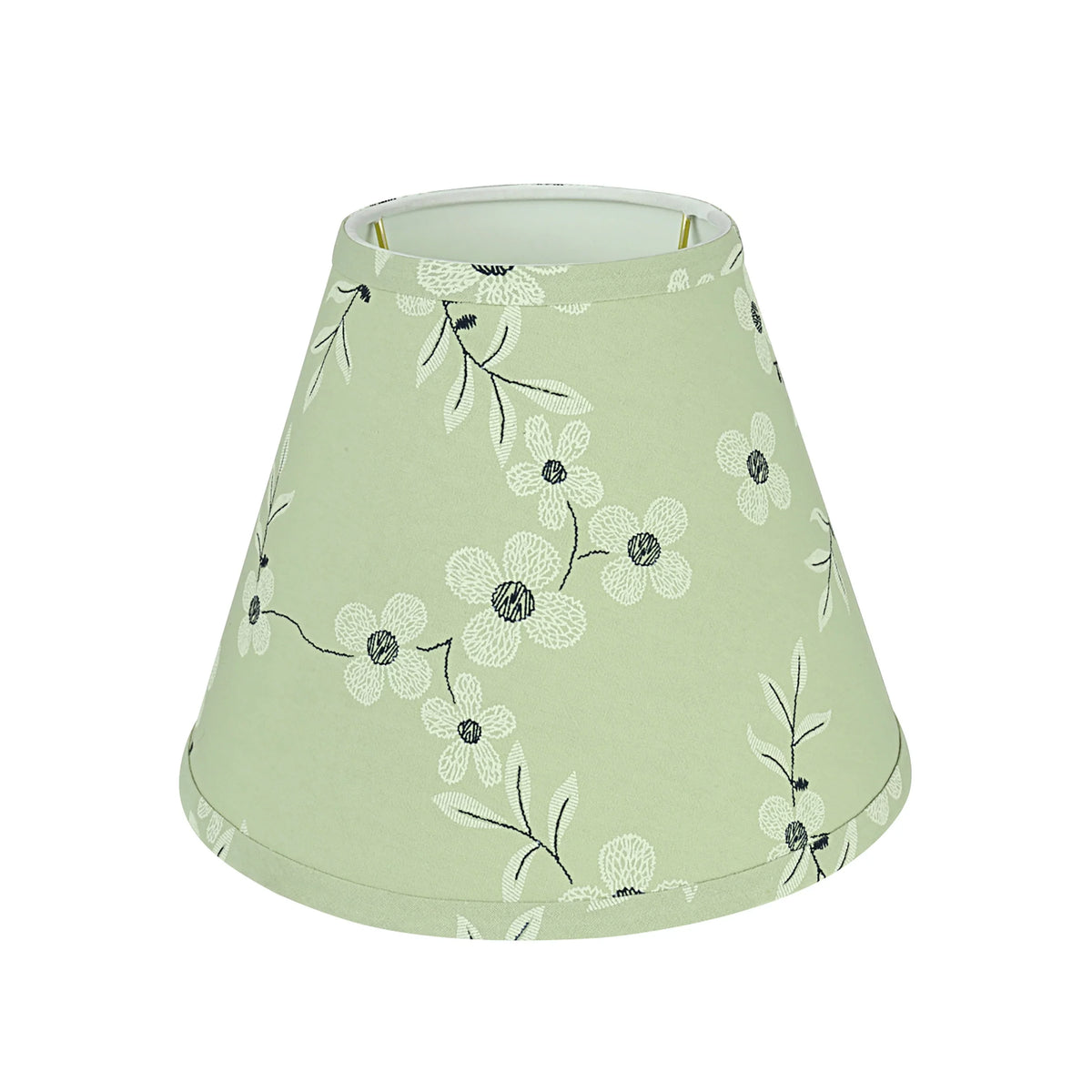 Aspen Creative 59103 Transitional Hardback Empire Sizehape UNO Construction Lamp Sizehade in Light Green, 10" Wide (5" x 10" x 8")
