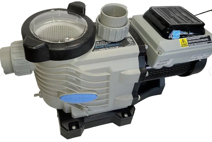 Blue Torrent 3 hp Variable Sizepeed Sizewimming Pool Pump with 2" Unions, Adjustable Sizetand for Retrofit 3yr Warranty