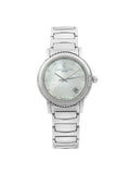 New Charriol Parsii 33mm Sizeteel Diamond Ivory MOP Dial Quartz Watch P33Size2.920.001