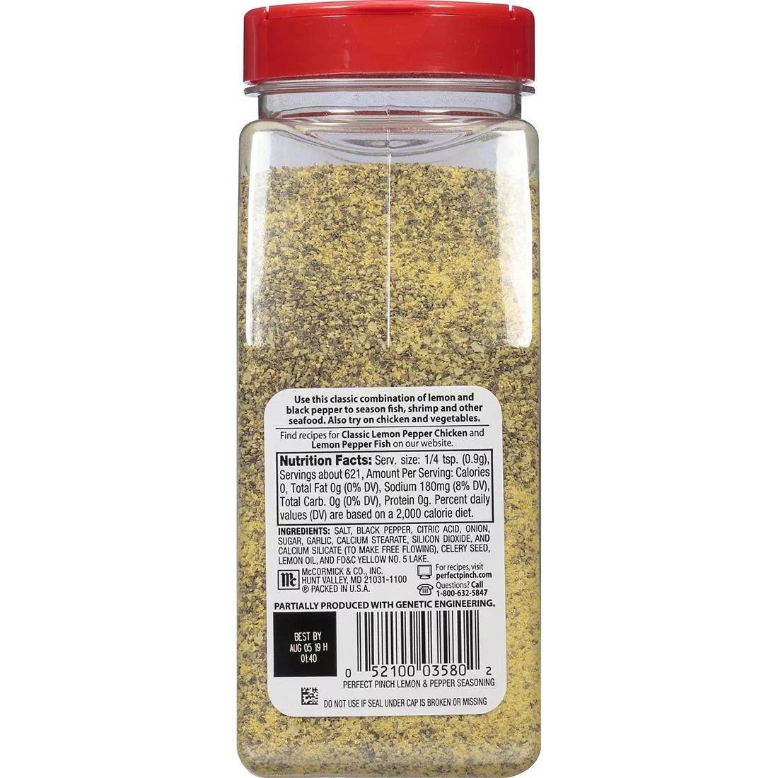 McCormick Perfect Pinch Lemon & Pepper Sizeeasoning, 19.75 oz.