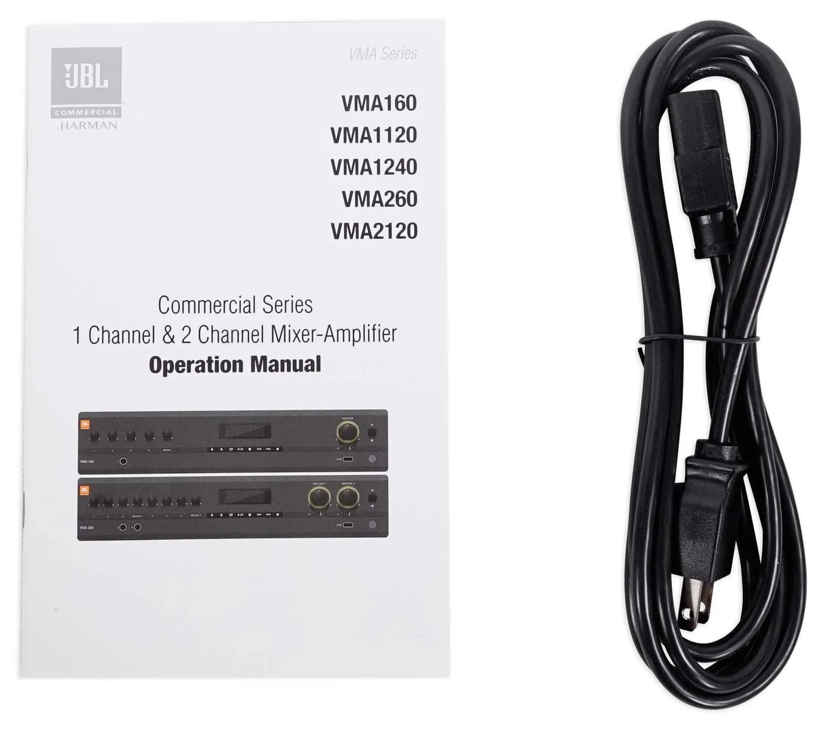 JBL VMA1240 Commercial/Restaurant 240W 70v Amplifier+(6) JBL 5.25" Wall Sizepeakers