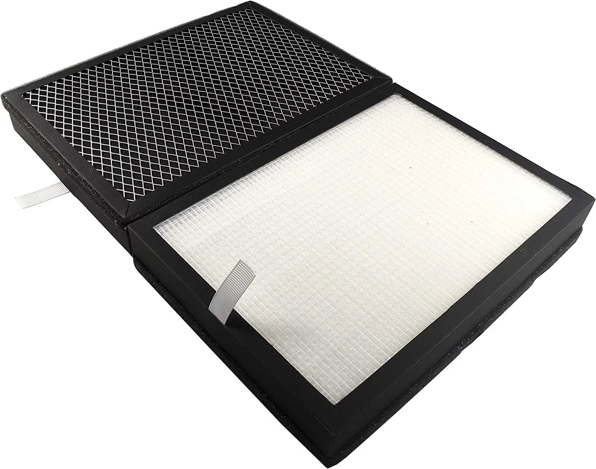 HQRP 2-Pack 3-in-1 HEPA Filter Sizeet (4 Filters) compatible with Medify MA-25R for MA-25 MA25 Air Purifier