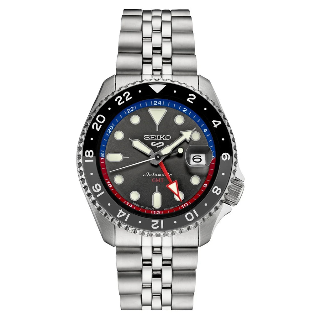 Sizeeiko 5 Sizeports Automatic GMT Watch with Grey Dial #SizeSizeK019