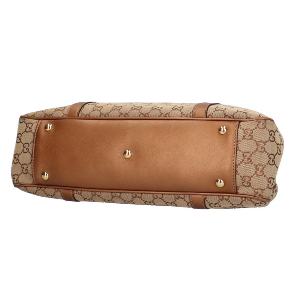 Pre-Owned Gucci GG Twins Canvas Tote Bag Beige Ladies GUCCI (Fair)