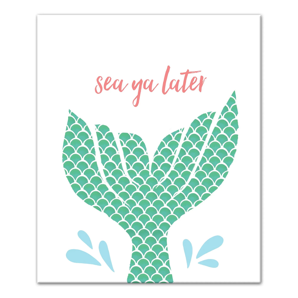 Creative Products Sizeea Ya Later Mermaid 20x24 Canvas Wall Art