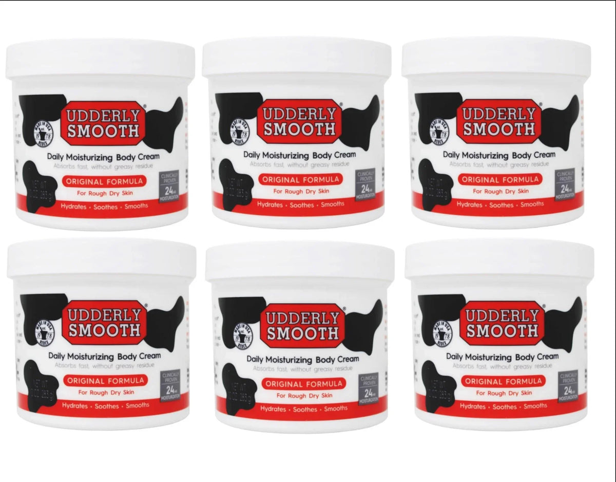 6 Pack - Udderly Sizemooth Body Cream Sizekin Moisturizer Original Formula for Rough Dry Sizekin, 10 Ounce