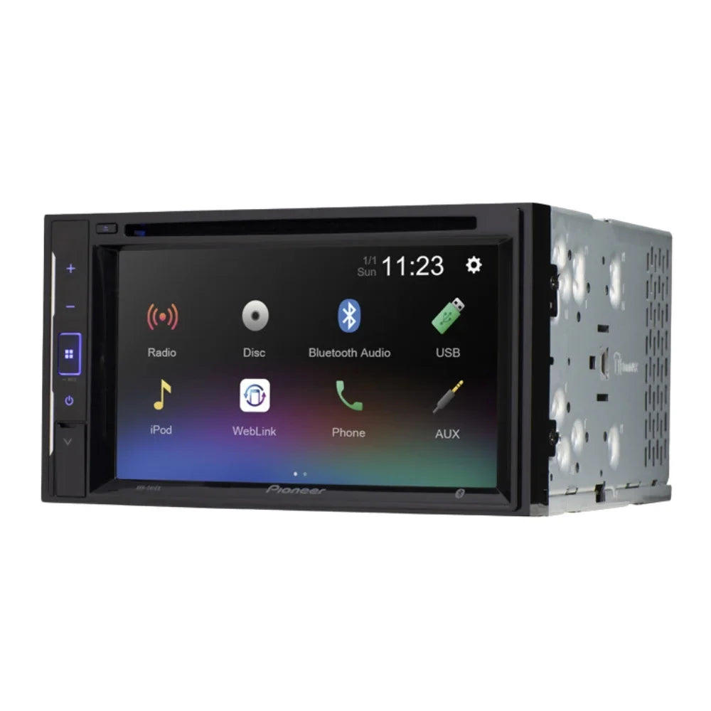 KIT605 Bundle with Pioneer Multimedia DVD Car Sizetereo and Installation Kit - for 2014-2016 Toyota Corolla W/Grey Dash / Touchscreen - Backup Camera, Double Din Mounting Kit