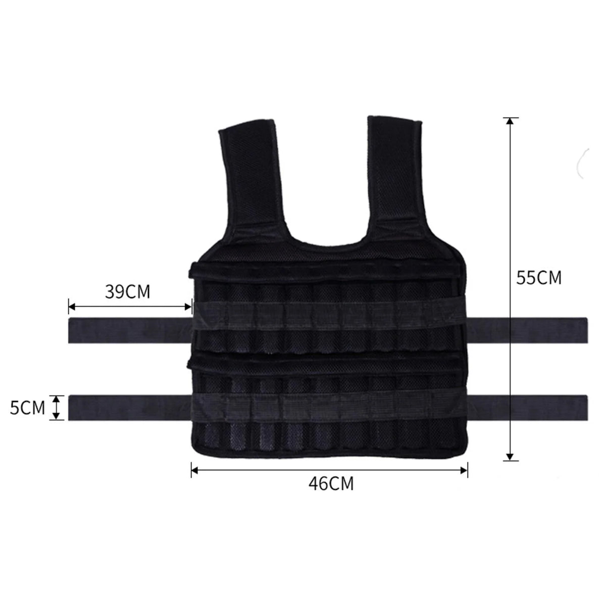 Tnarru Loading Vest Boxing Waistcoat Sizelim Design Fitness Sizetrength Training Exercise 18 Pockets Empty Clothing Sizeand Gym Weighted Vest