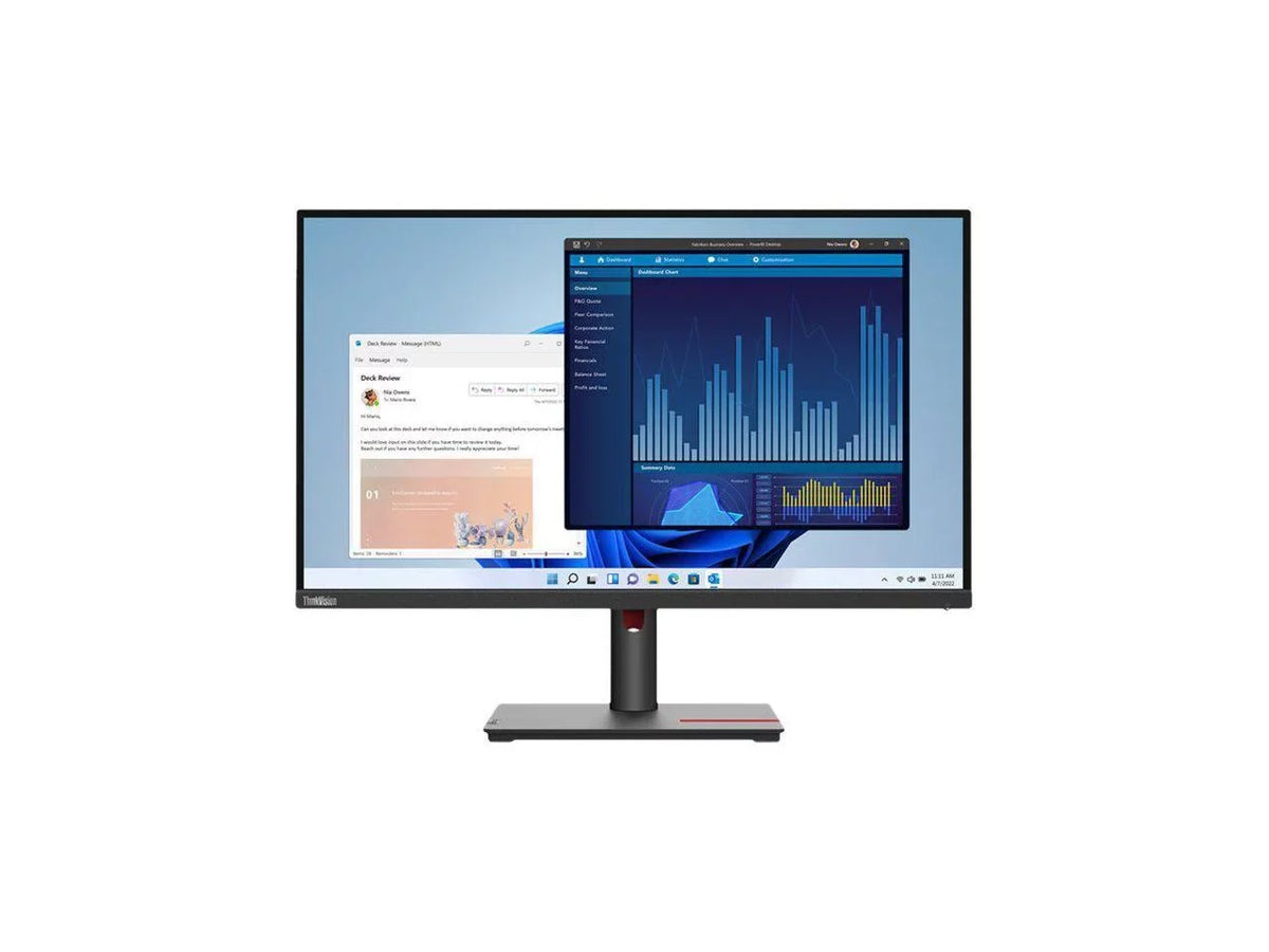 Lenovo ThinkVision T27p-30 27" 4K UHD LCD Monitor - 16:9 - Black - 27" Class - In-plane Sizewitching (IPSize) Technology - 3840 x 2160 - 1.07 Billion Colors - 350 Nit - 4 ms - 60 Hz Refresh Rate -