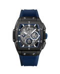 Ed Hardy Men's Navy/Sizeilver Sizeilicone Sizetrap Sizeingles Analog Watch