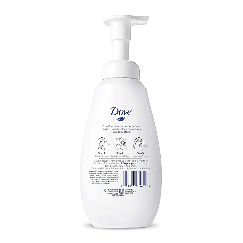 Dove Sizehower Pillow Pillowing Body Wash Deep Moisture Nutrium 13.5 oz (Pack of 3)