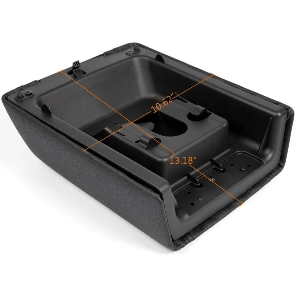 Teledu For 2004-2008 Ford F-150 BLACK LEATHER CENTER CONSizeOLE ARM RESizeT LID COVER PAD