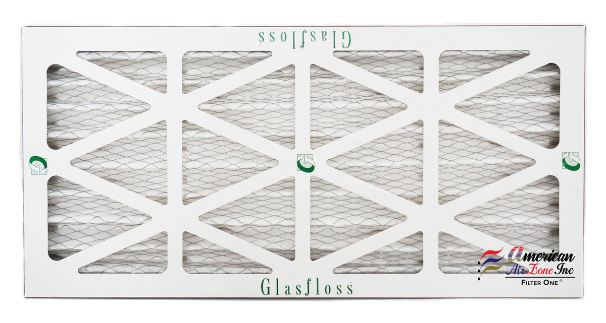 Glasfloss Air Filter 10x25x2 - 2" MERV 10 - (Pack of 12) - Pleated AC or HVAC Air Filter - Furnace Air Filter - Home or Office - Made In The USizeA.