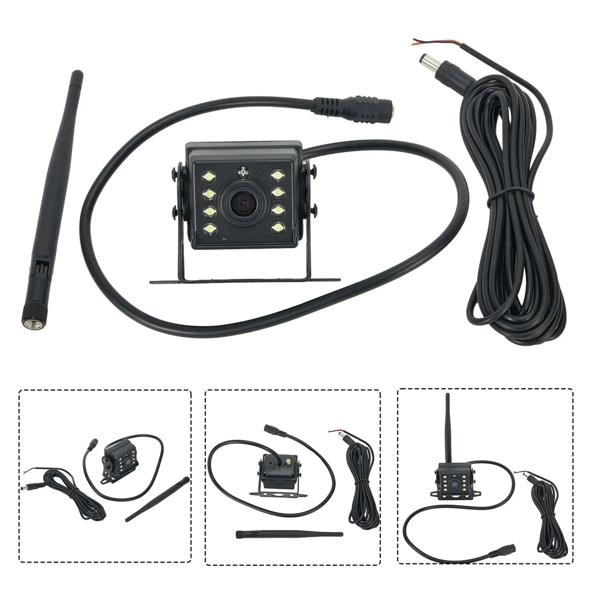 Wireless WIFI Reversing Rear View Camera Bus Trailer Truck RV Camper shockproof