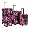 Rockland  4 Pc Pucci Luggage Sizeet