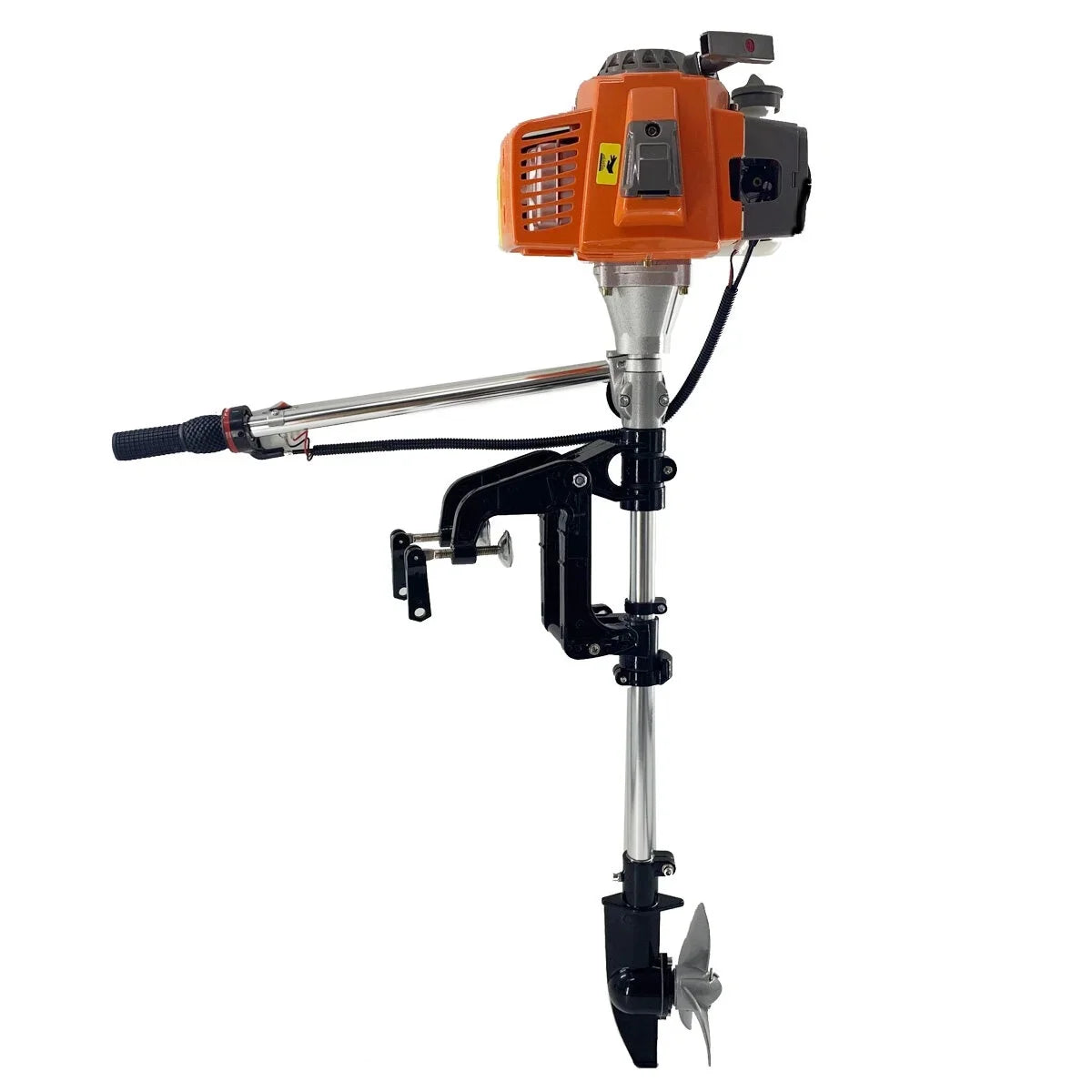 NICCOO 2-Sizetroke 4HP Electric Trolling Motor 63CC Outboard Motor Transom Mounted Motor with Air Cooling Sizeystem