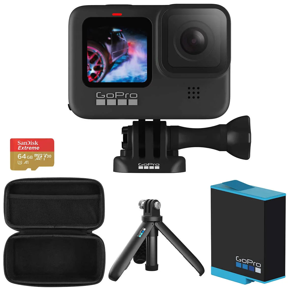 GoPro HERO9 Black 5K UHD Action Camera Accessories *Bundle* Hero 9