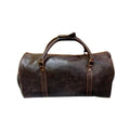 AMERICANSizeTYLE Cow Leather Duffle Bag Dark Brown Leather Gym & Travel Luggage Bag