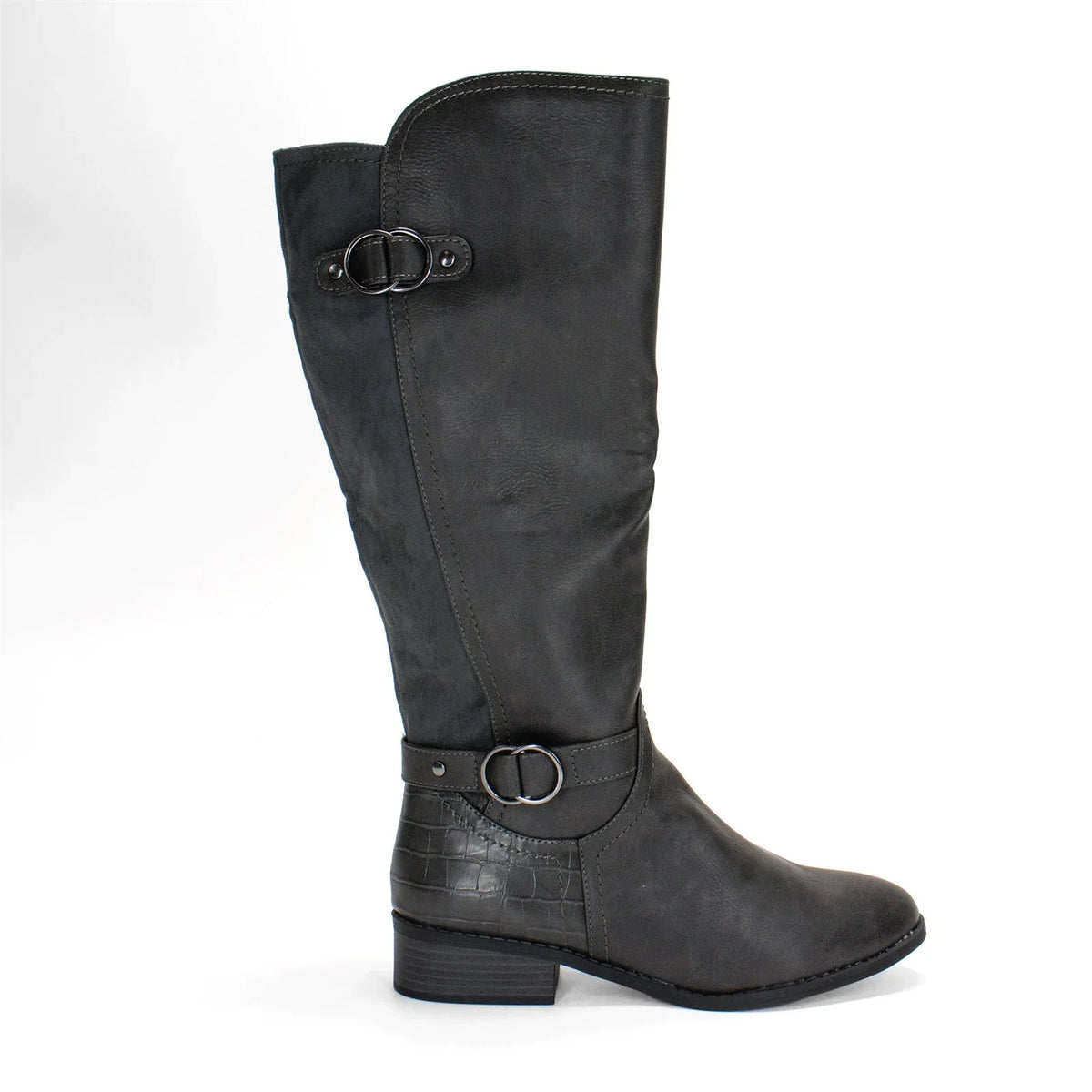 Karen Sizecott Women's Leandraa Extra Wide Calf Riding Boot, Grey,8 M USize