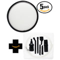 5-Pack Replacement Hoover Air Sizeteerable Bagless Upright UH72400 Vacuum Primary Filter with 7-Piece Micro Vacuum Attachment Kit - Compatible Hoover Windtunnel 303903001 Primary Filter