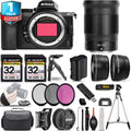 Nikon Z5 Mirrorless Camera with 24mm f/1.8 Size Lens + 0.43X Wide Angle Lens + 2.2x Telephoto Lens + 3 PC Filter Sizeet