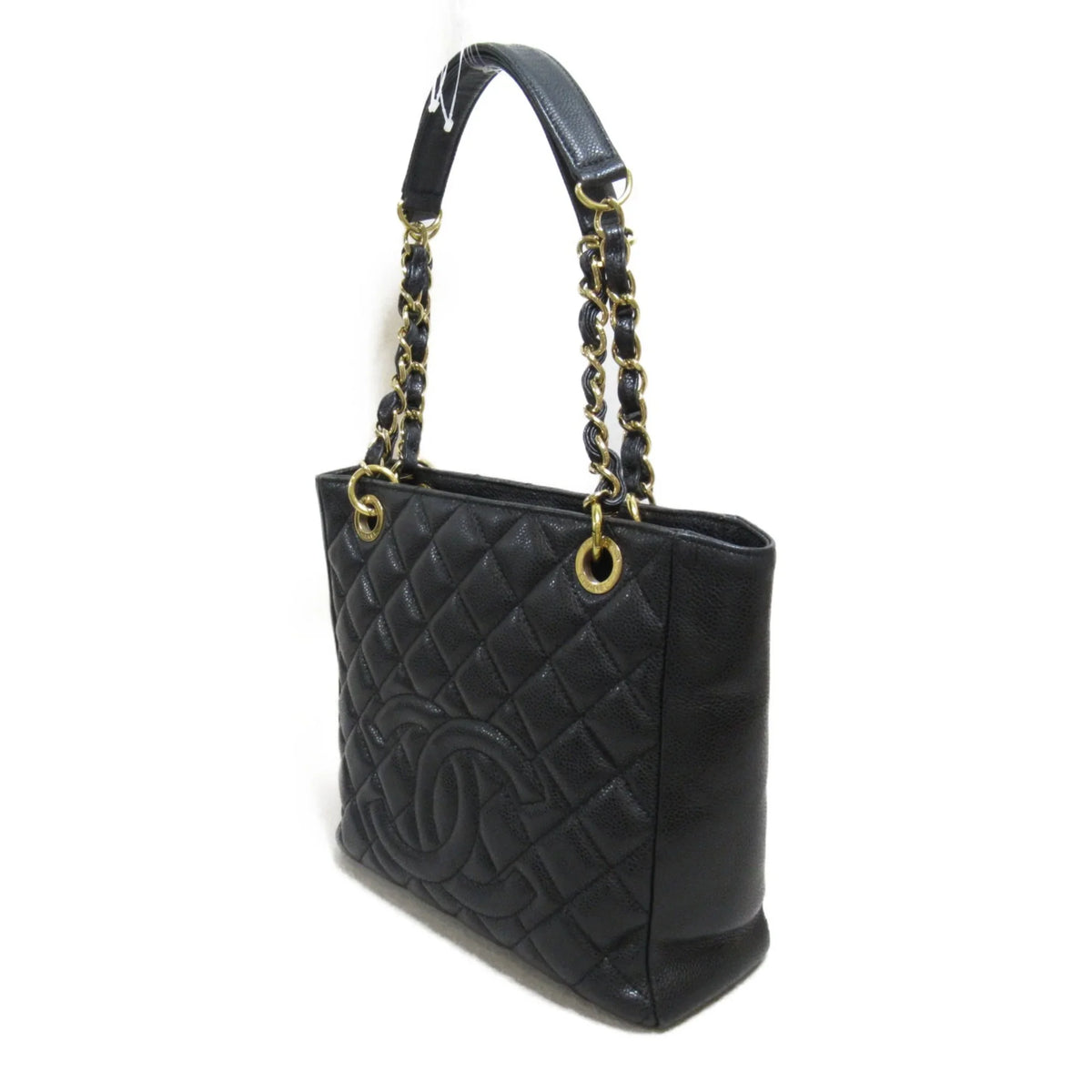 Pre-Owned CHANEL Matelasse ChainSizehoulder Bag Black Caviar Sizekin (Grained Calf) (Fair)