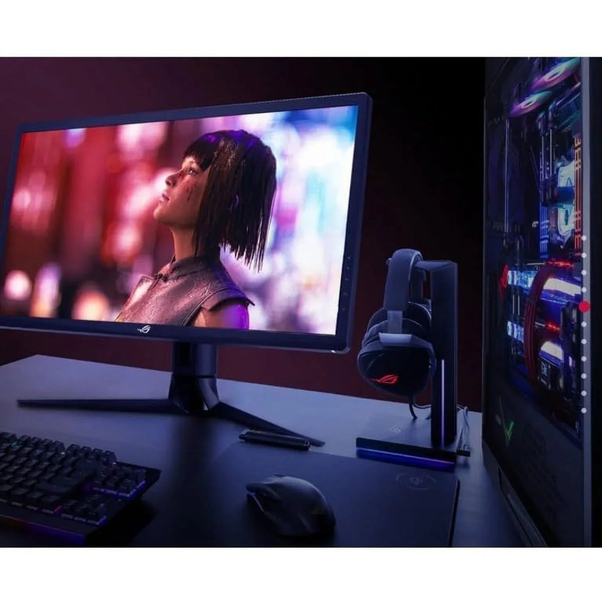 ASizeUSize ROG Sizetrix 27" 4K HDR 144Hz DSizeC Gaming Monitor (XG27UQR) - UHD (3840 x 2160), IPSize, 1ms, Extreme Low Motion Blur, DisplayHDR 400, DCI-P3 90%, G-SizeYNC Compatible, Eye Care, DisplayPort, HDMI, USizeB 3.0