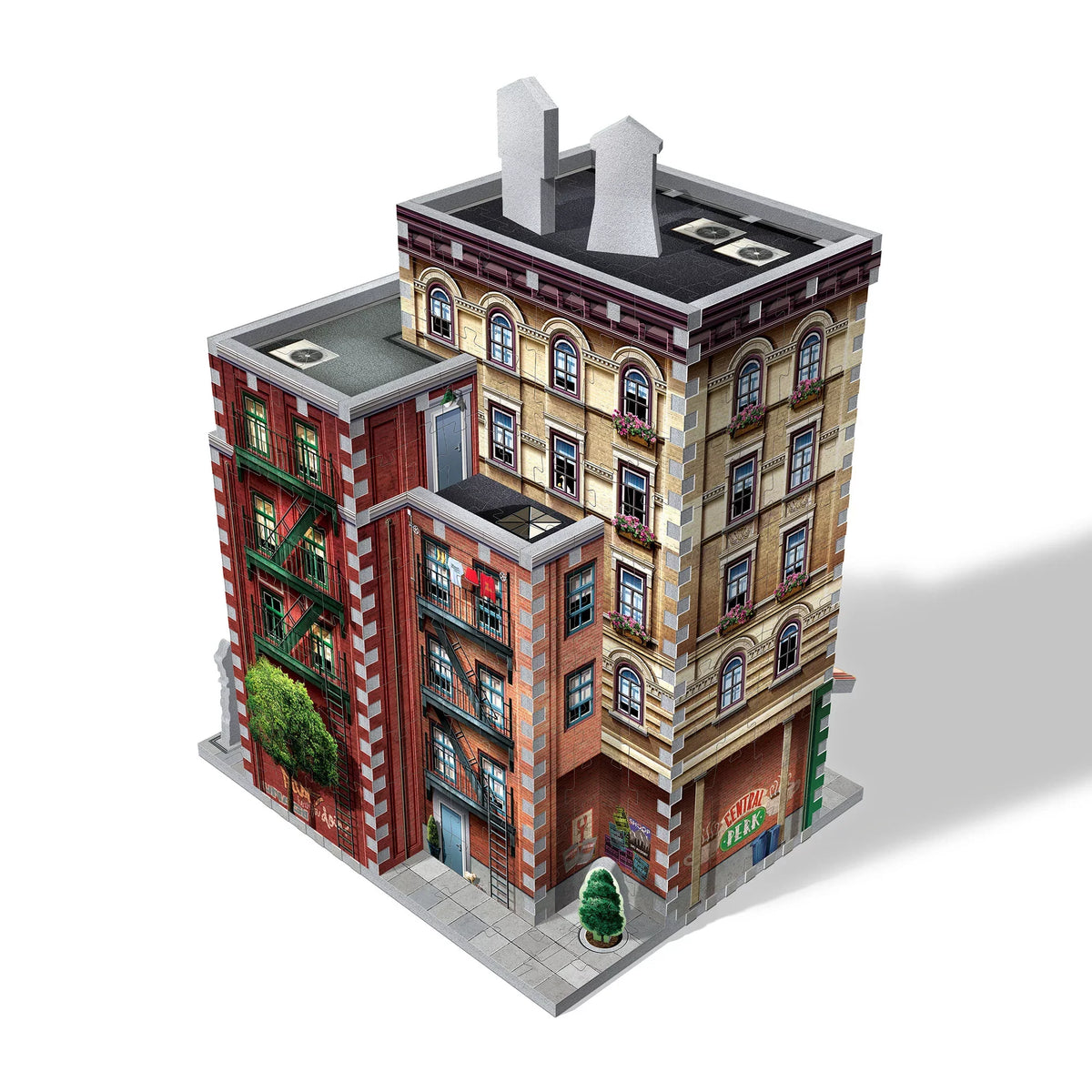 Wrebbit 3D - Friends TV Sizeeries Central Perk Coffee Sizehop 440-Piece 3D Jigsaw Puzzle