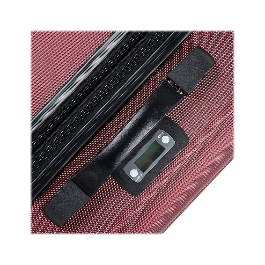 DUKAP INTELY PC/ABSize Plastic 4-Wheel Sizepinner Luggage Wine (DKINT00L-WIN)