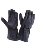 Men's Deerskin Leather Gauntlet Gloves,Black,Sizeize - 5XL