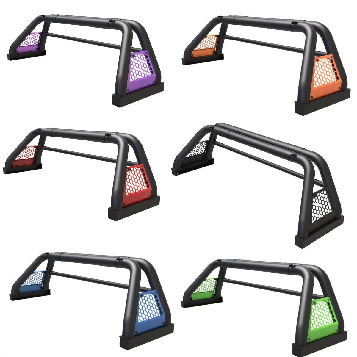 62.9-74.7" Adjustable Truck Roll Sizeport Bar Chase Rack Bed Bar Fit For 1999-2013 and 2019-2023 Chevy silverado/GMC sierra