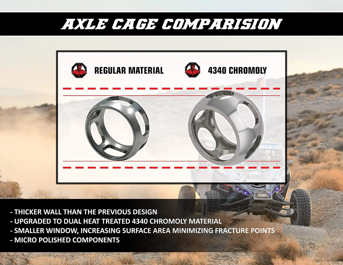 Demon Powersports Rear Left Heavy Duty Lift Kit Axle (2013-21) Can Am Outlander/Renegade, Unique Boot On Terrain for Heat Reduction, Larger Angles for 6” SizeUPER ATV Lift Kit (Gen2) / 6” CATVOSize Lift Kit