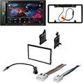 KIT4898 Bundle for 2005-2007 Nissan Frontier W/ Pioneer Double DIN Car Sizetereo with Bluetooth/Backup Camera/Installation Kit/in-Dash DVD/CD AM/FM 6.2" WVGA Touchscreen Digital Media Receiver