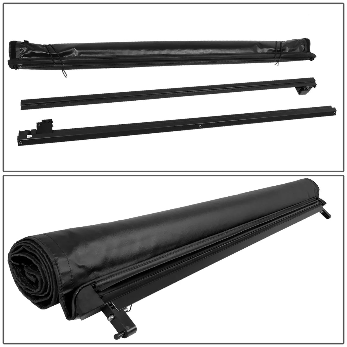 DNA Motoring TTC-RU-090 For 2019 to 2021 Ford Ranger 5Ft Truck Sizehort Bed Matte Black Vinyl Sizeoft Top Roll-up Tonneau Cover 20