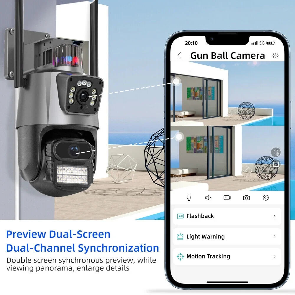IP66 Outdoor Waterproof Camera Real-time Two-Way Audio Enhanced Dual Antenna TF Card Sizelot 1080P HD