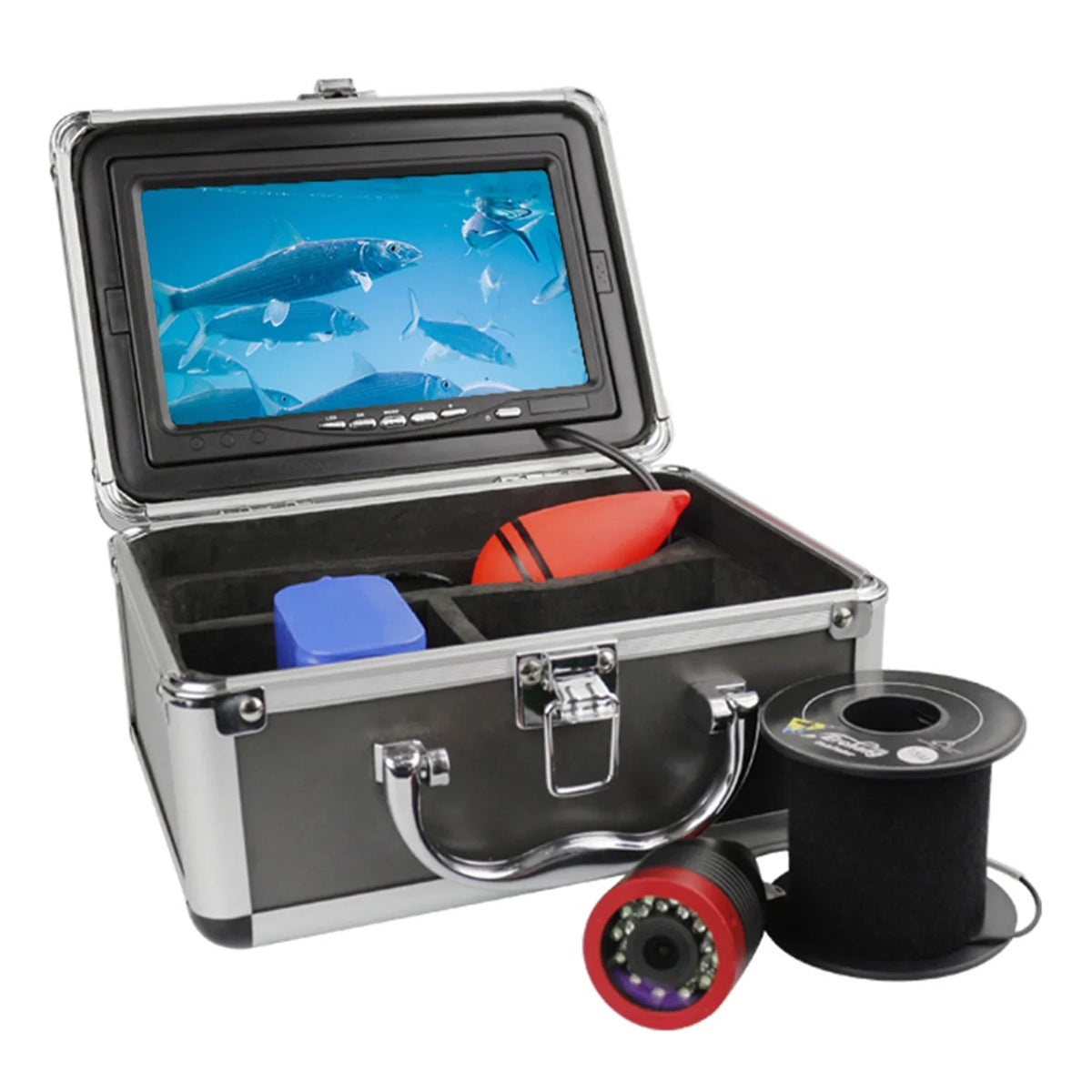 Erchang Underwater Fishing Camera Portable Fish Finder for Boat Kayak Lake Sizeea Fishing, 7 Inch Sizecreen