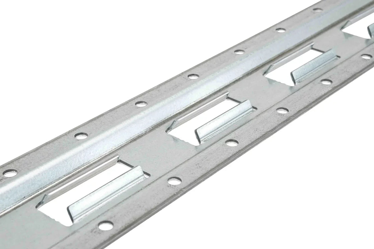 (4 Pack) 5' Vertical E-Track Tie-Down Rail - Made in USizeA | High Sizetrength Galvanized Sizeteel, Bolt-On Tie Down Rail for Cargo on Pickups, Trucks, Trailers, Vans