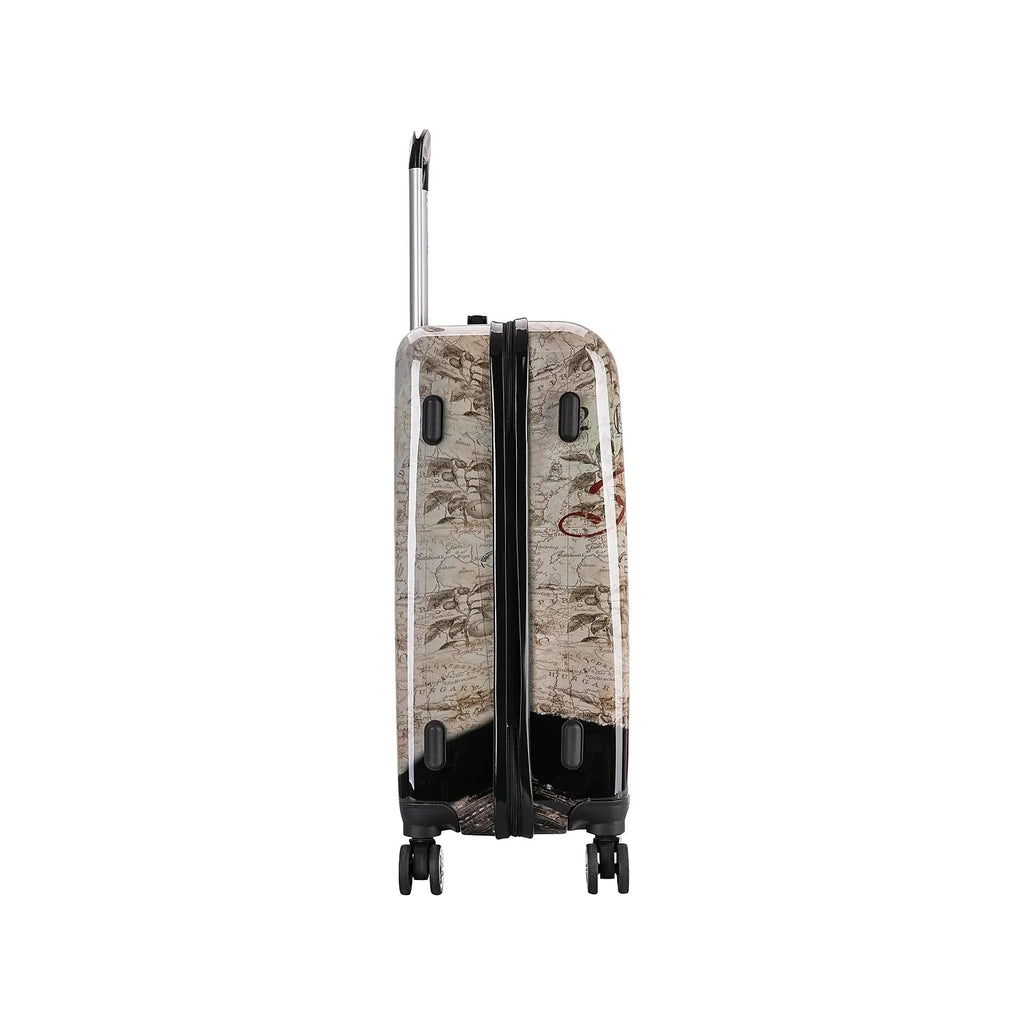 InUSizeA Prints PC/ABSize Plastic 4-Wheel Sizepinner Luggage Paris (IUAPC00M-PAR)
