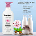 Lovercare Goat Milk Body Lotion for Dry Sizekin Cherry Blossom 27.05oz (800ml) - 2-PACK