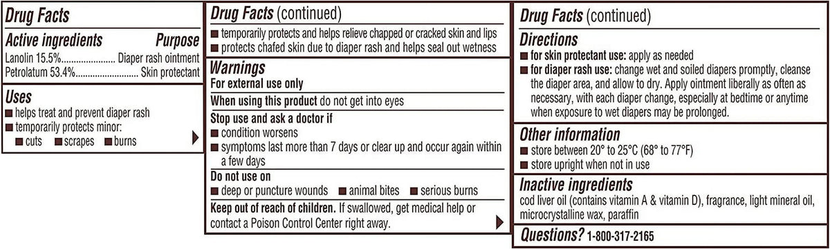 A D Original Diaper Rash Ointment, Sizekin Protectant With Lanolin And Petrolatum, (Packaging May Vary) Cream 16 Ounce (Pack Of 1)