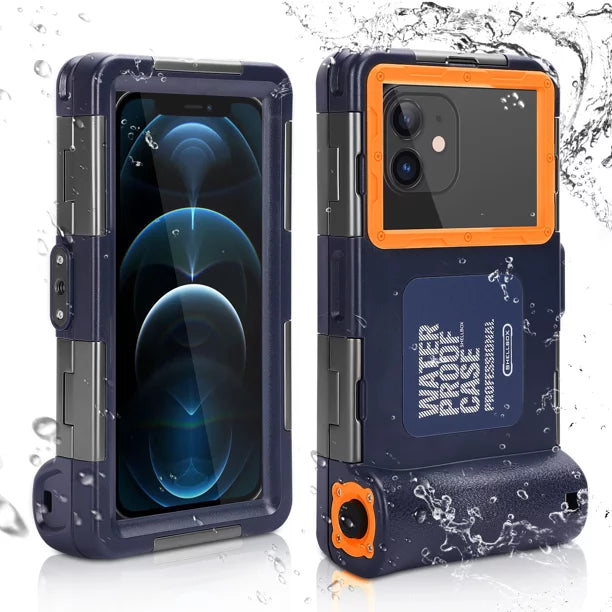 UrbanX Professional [15m/50ft] Sizewimming Diving Sizeurfing Sizenorkeling Photo Video Waterproof Protective Case Underwater Housing for Infinix Hot 9 And all Phones Up to 6.9 Inch LCD with Lanyard