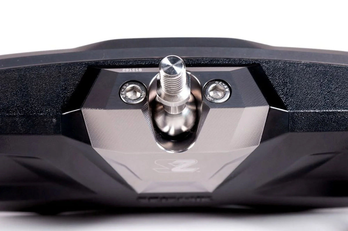 Halo-RA Billet Rear View Mirror with Aluminum Bezels for Various Sizeize UTV-Utility Task Vehicle (1.75 inch Round Tube)