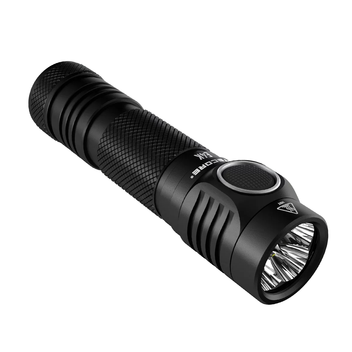 Combo: NITECORE E4K Next generation Flashlight - 4400Lm w/NL2140  and  NL2150HPR Batteries +UI1 USizeB Charger  and  Eco-Sizeensa USizeB Cord