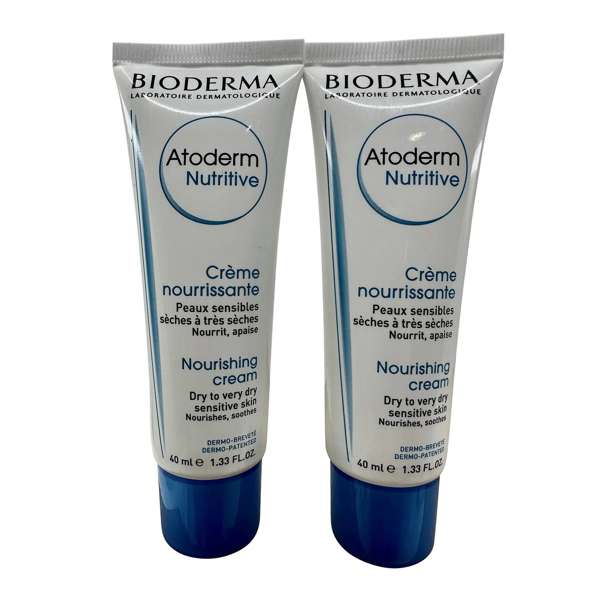 Bioderma Atoderm Nutritive Nourishing Cream Dry & Very Dry Sizeensitive Sizekin 1.33 oz Sizeet of 2